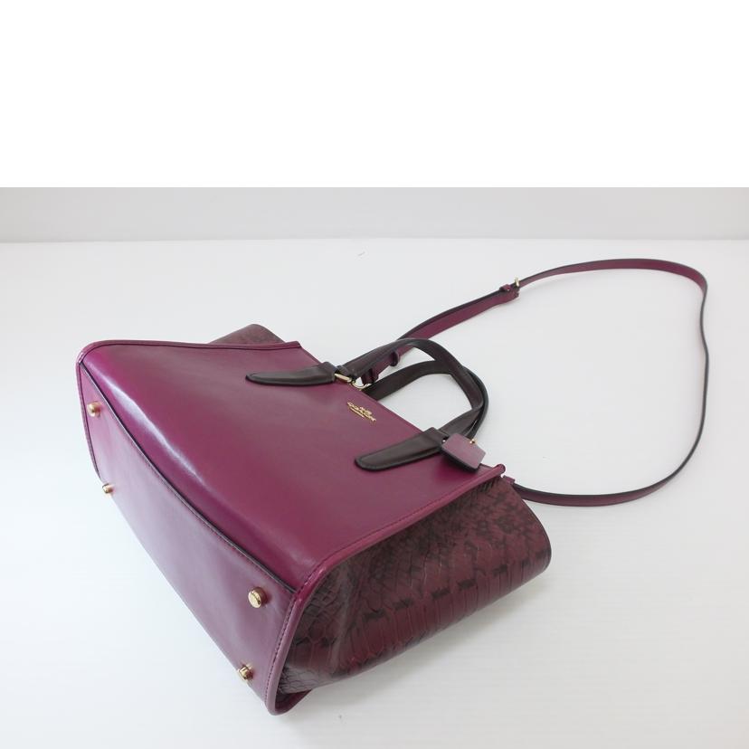 COACH コーチ/2WAY型押しレザーハンドバッグ/G1573//365**/ABランク/88
