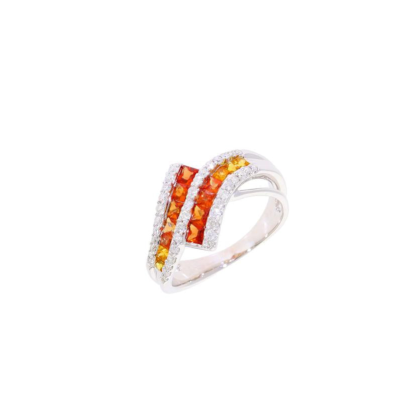 / K18WGサファイアダイヤリング 1.05/D0.25ct//Aランク/05