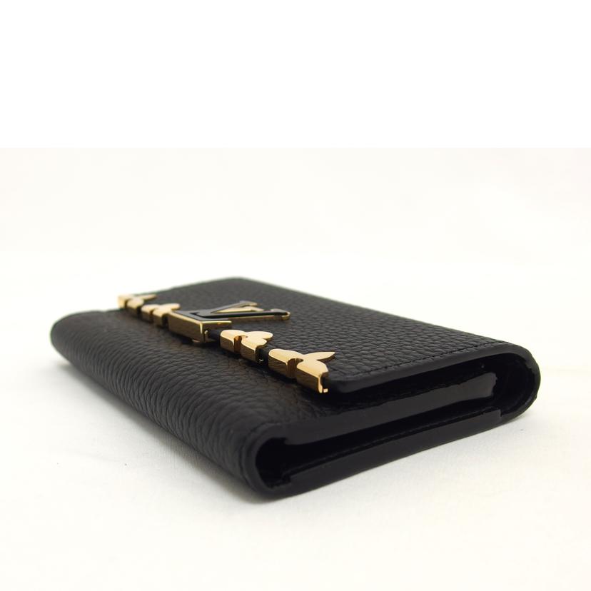 LV ルイ・ヴィトン/ポルトフォイユ・カプシーヌ コンパクト/ノワール/M82764//ICタ**/Aランク/04