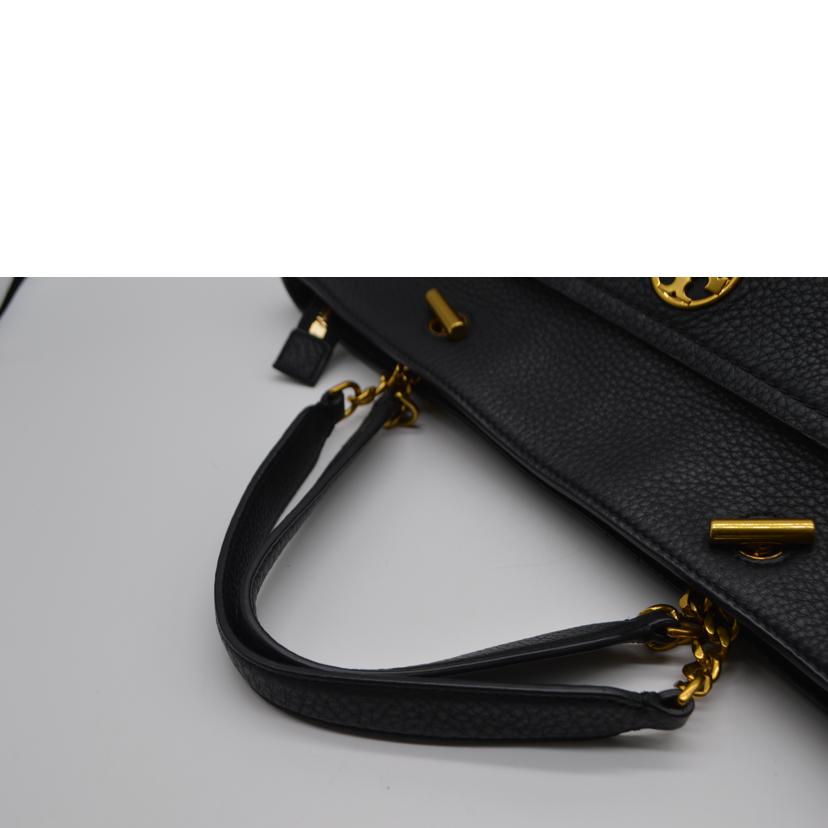 TORY BURCH トリーバーチ/チェルシーロゴポケット2wayレザートート/40125-104//Aランク/89