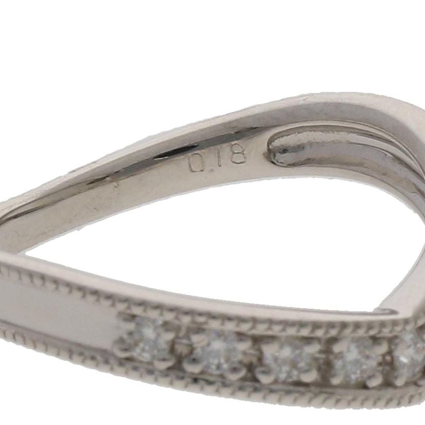 / K18WGダイヤリング0.18ct//Aランク/71
