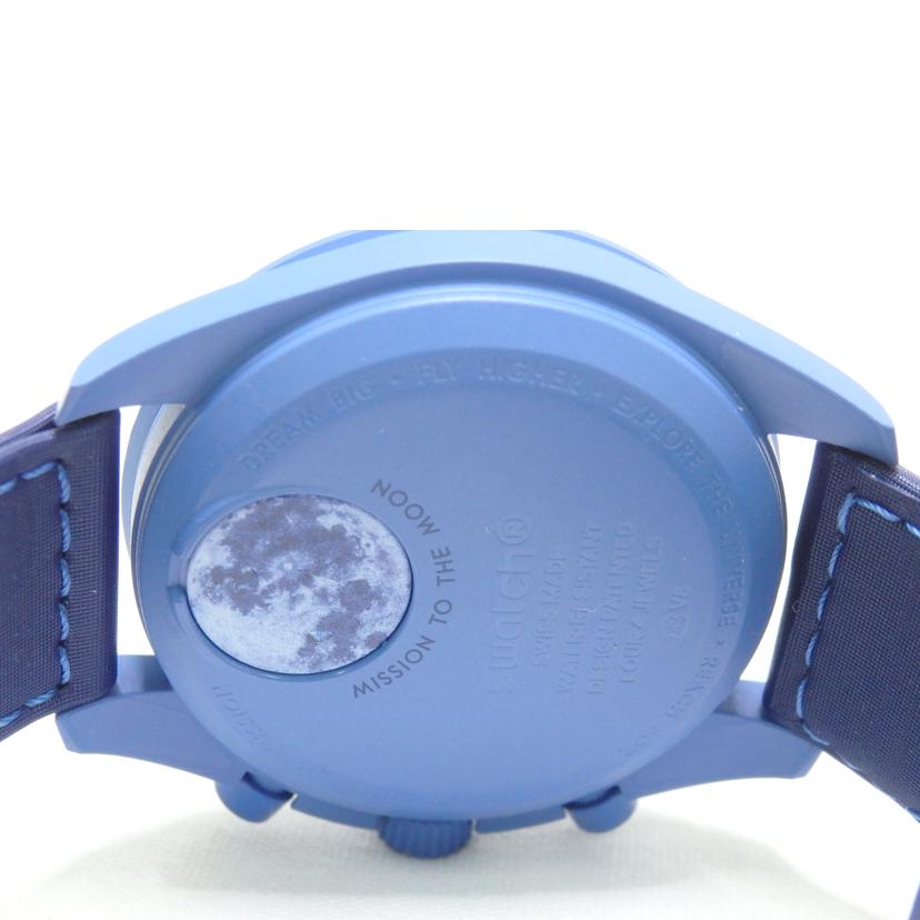 OMEGA×swatch オメガ×スウォッチ/MISSION TO THE SUPERBLUEMOONPHASE/SO33N700//Aランク/84