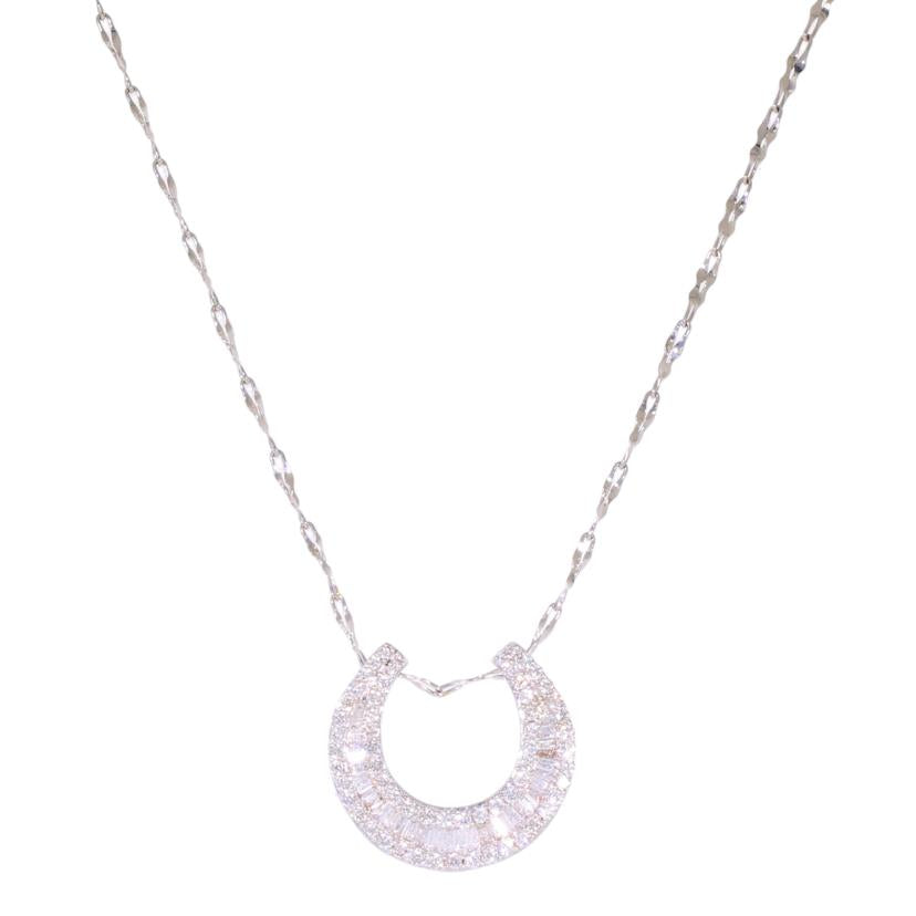 / K18WGダイヤネックレス0.5ct //Aランク/05