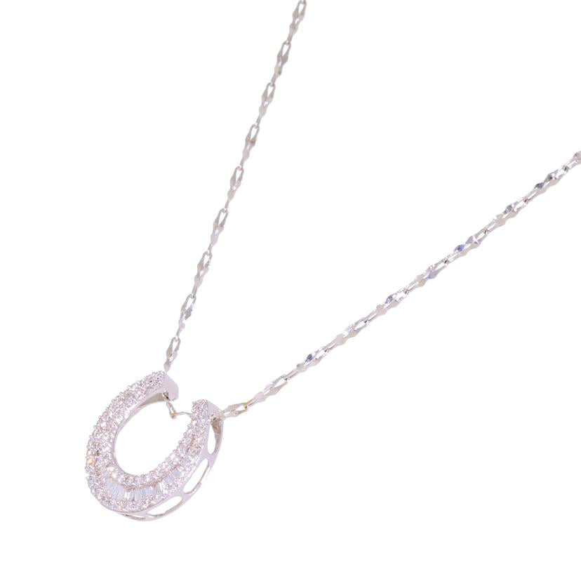 / K18WGダイヤネックレス0.5ct //Aランク/05