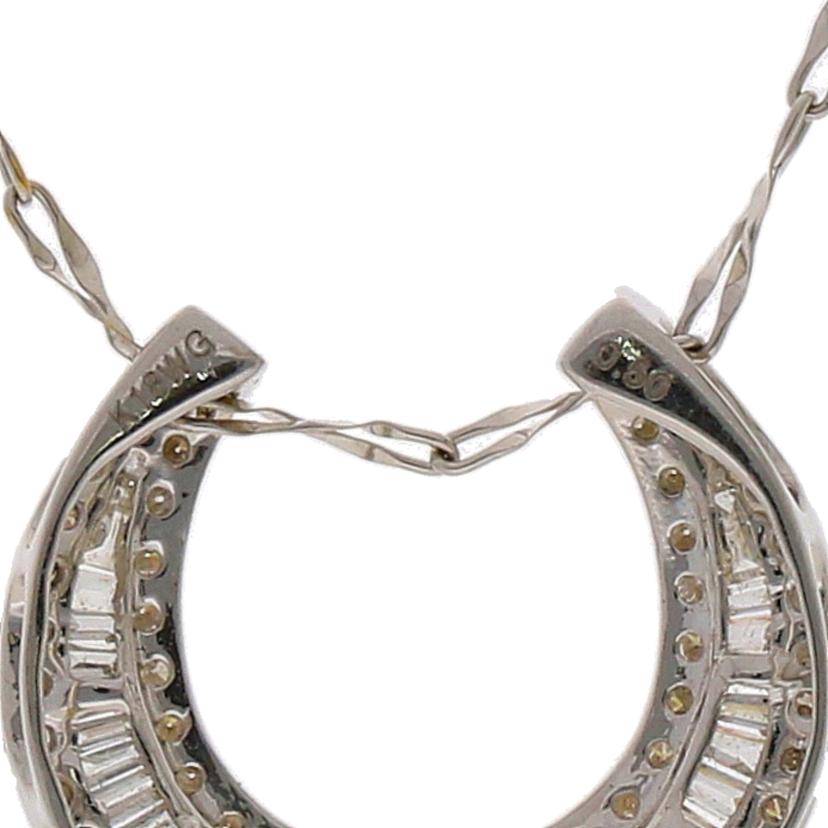 / K18WGダイヤネックレス0.5ct //Aランク/05