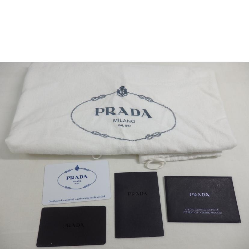 PRADA プラダ/メタルロゴレザー2wayトートバッグ/RUBINO/BN2522//102/Bランク/84