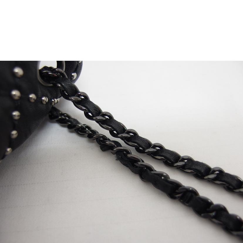 CHANEL シャネル/スタッズミニマトラッセ20チェーンショルダーバッグ/ブラック//199*****/Aランク/04