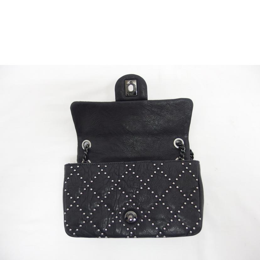 CHANEL シャネル/スタッズミニマトラッセ20チェーンショルダーバッグ/ブラック//199*****/Aランク/04