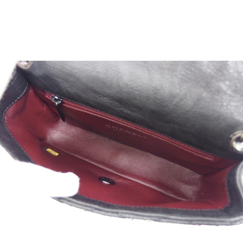 CHANEL シャネル/スタッズミニマトラッセ20チェーンショルダーバッグ/ブラック//199*****/Aランク/04