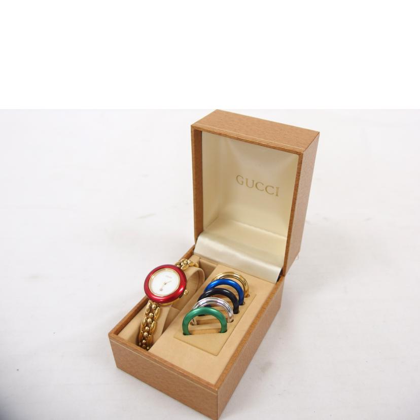 GUCCI グッチ/チェンジベゼルウォッチ/クオーツ/レディース/1200/1100L//000****/Bランク/04
