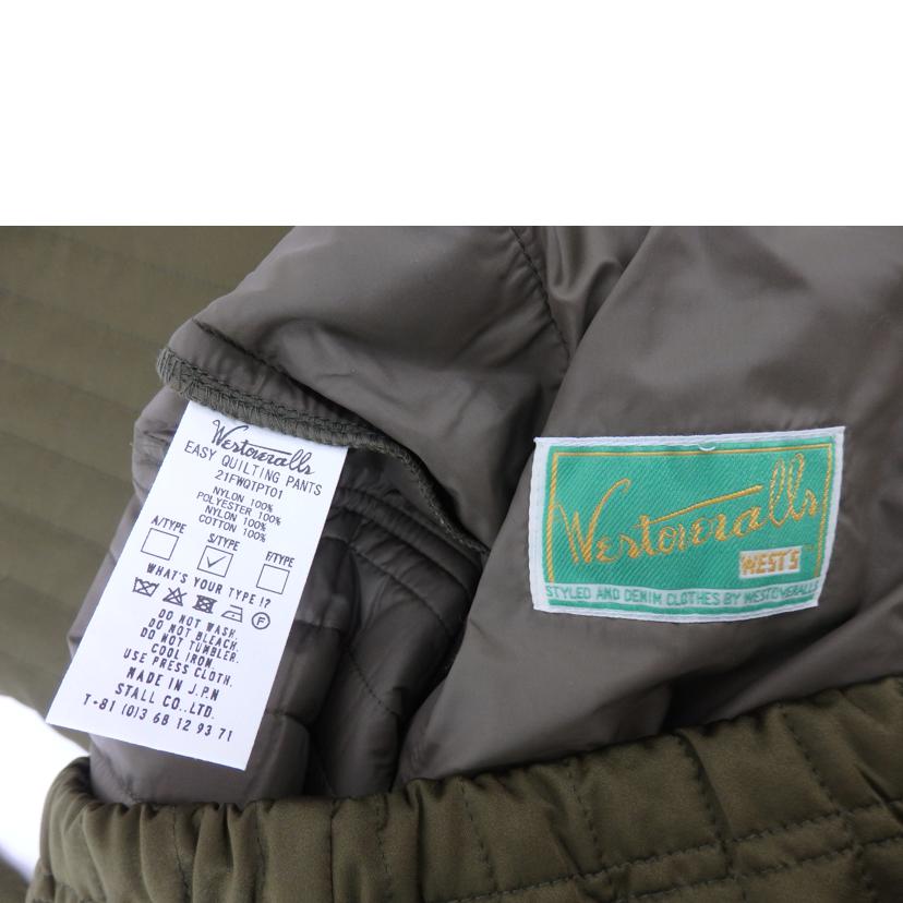 WESTOVERALLS ウエストオーバーオールズ/WESTOVERALLS キルティングパンツ//Sランク/84