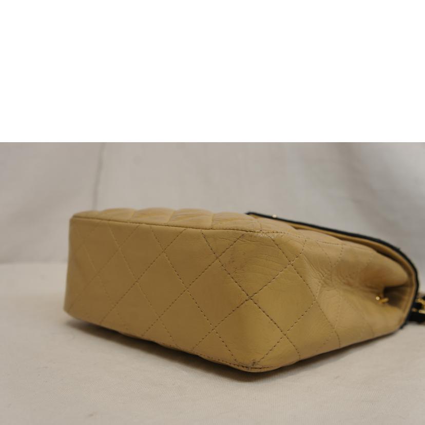 CHANEL シャネル/サテンラムスキンコンビバイカラーチェーンバッグマトラッセG金具//085****/Bランク/92