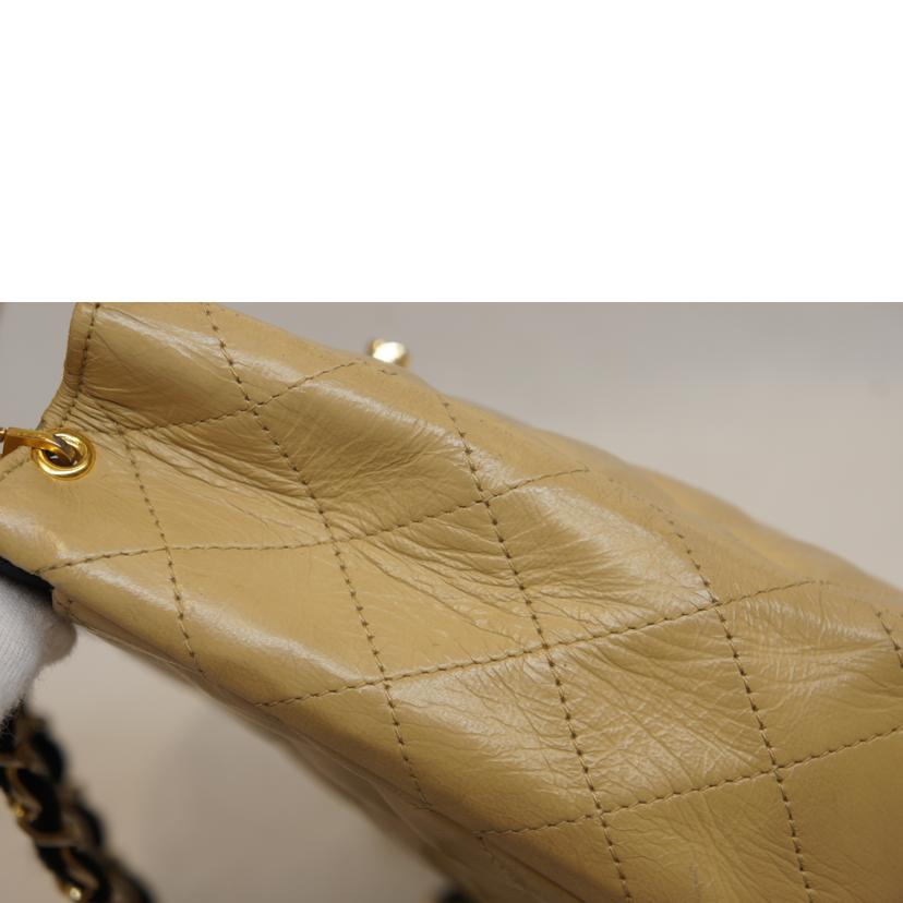 CHANEL シャネル/サテンラムスキンコンビバイカラーチェーンバッグマトラッセG金具//085****/Bランク/92