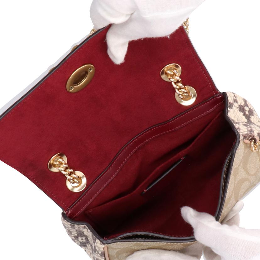 COACH コーチ/ミニキャンディエキゾチックシグネチャーショルダーバッグ/F72624//B18**/Aランク/91