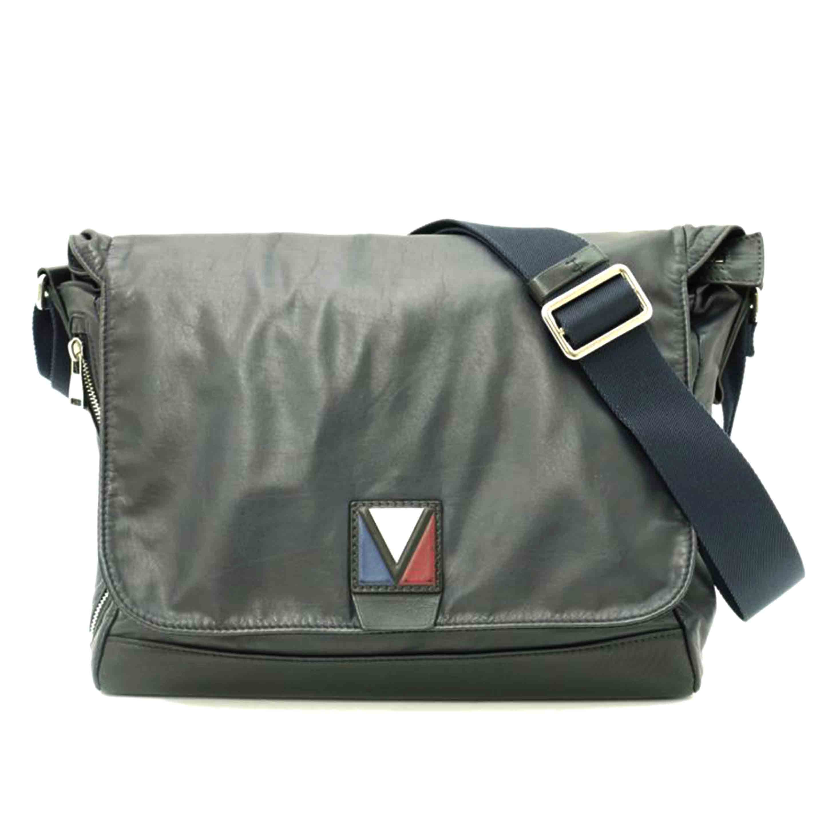 LOUIS VUITTON/Vラインクロスショルダー/ネイビー/M50443//DR4***/ABランク/69