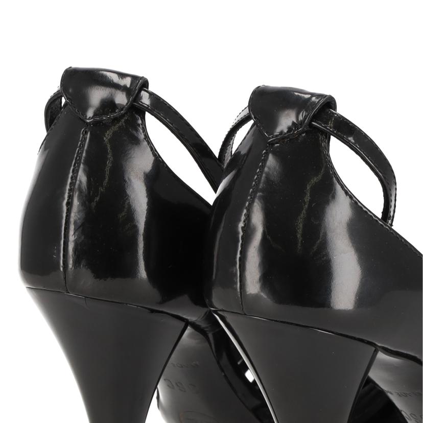 CHANEL シャネル/サテン×エナメルレザー/バックストラップパンプス//36C/ABランク/91