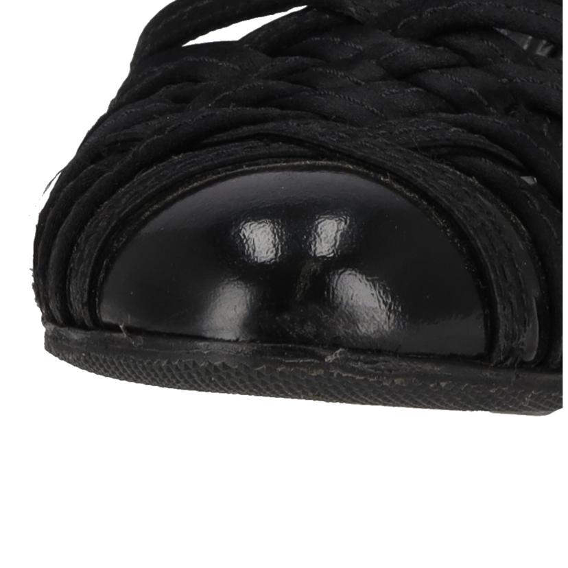 CHANEL シャネル/サテン×エナメルレザー/バックストラップパンプス//36C/ABランク/91