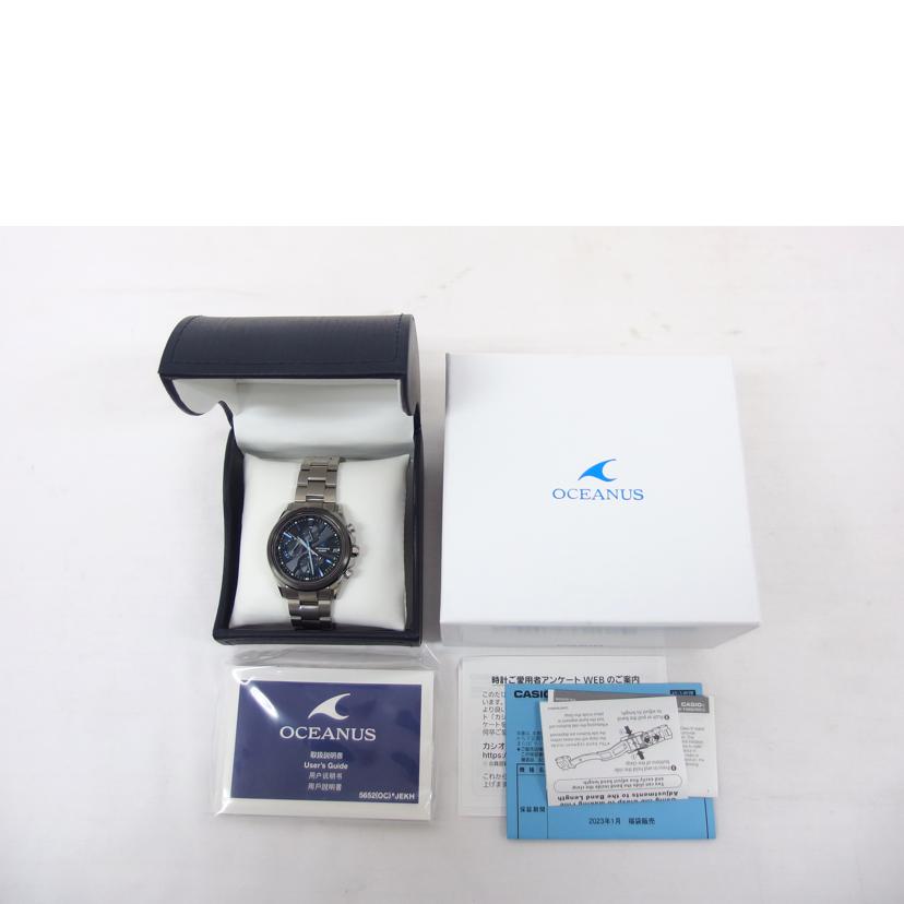 CASIO カシオ/オシアナス クラシックライン/チタン/アナログソーラー/OCW-T4000A-1AJF//211********/Aランク/04