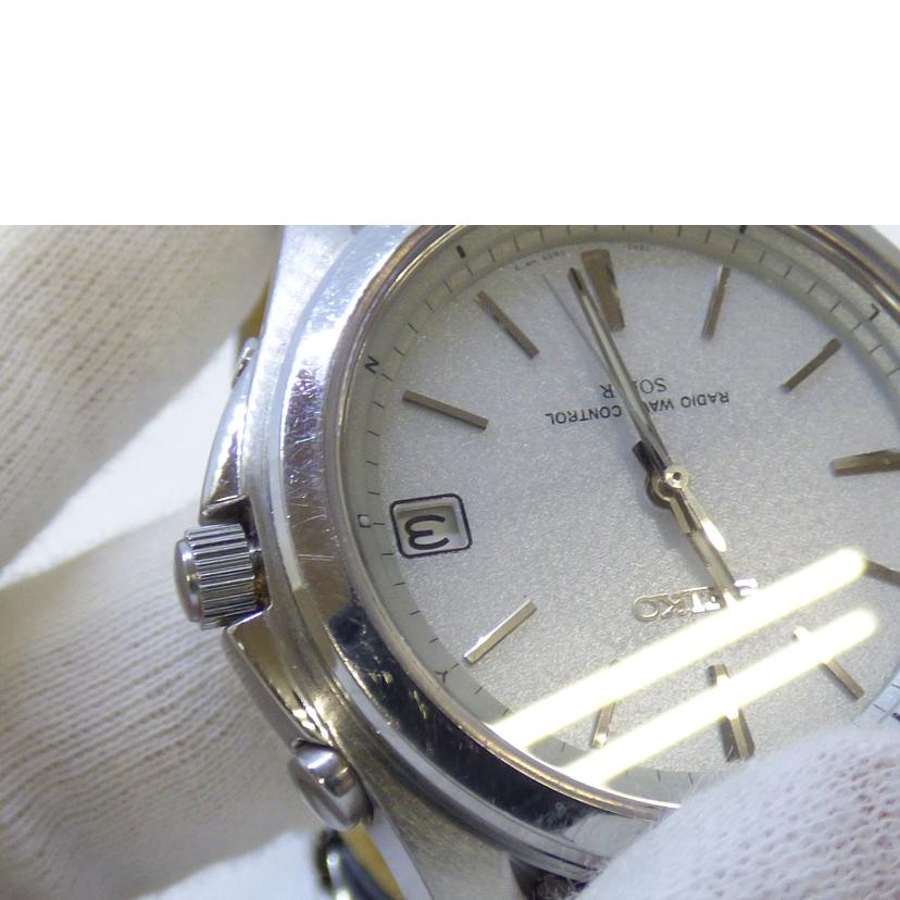 SEIKO セイコー/電波ソーラーウォッチ/社外ベルト/7B42-0AK0//191***/Bランク/64