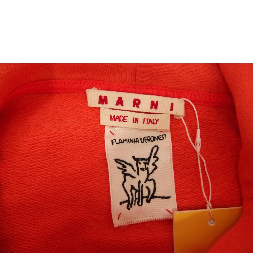 MARNI マルニ/MARNIパーカー/オレンジ/胸ロゴ/バックロゴ/FUMU0067P9//Aランク/82