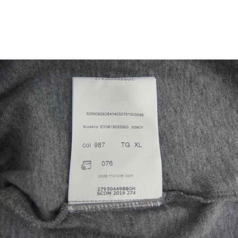 MONCLER モンクレール/MONCLERワッペンTシャツ/グレー/E20918032500 8390Y//ABランク/82