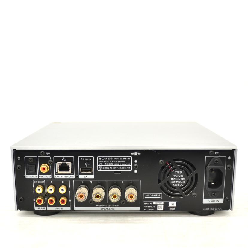 SONY ソニー/ネットワークHDDオーディオプレーヤー/HAP-S1//Bランク/75