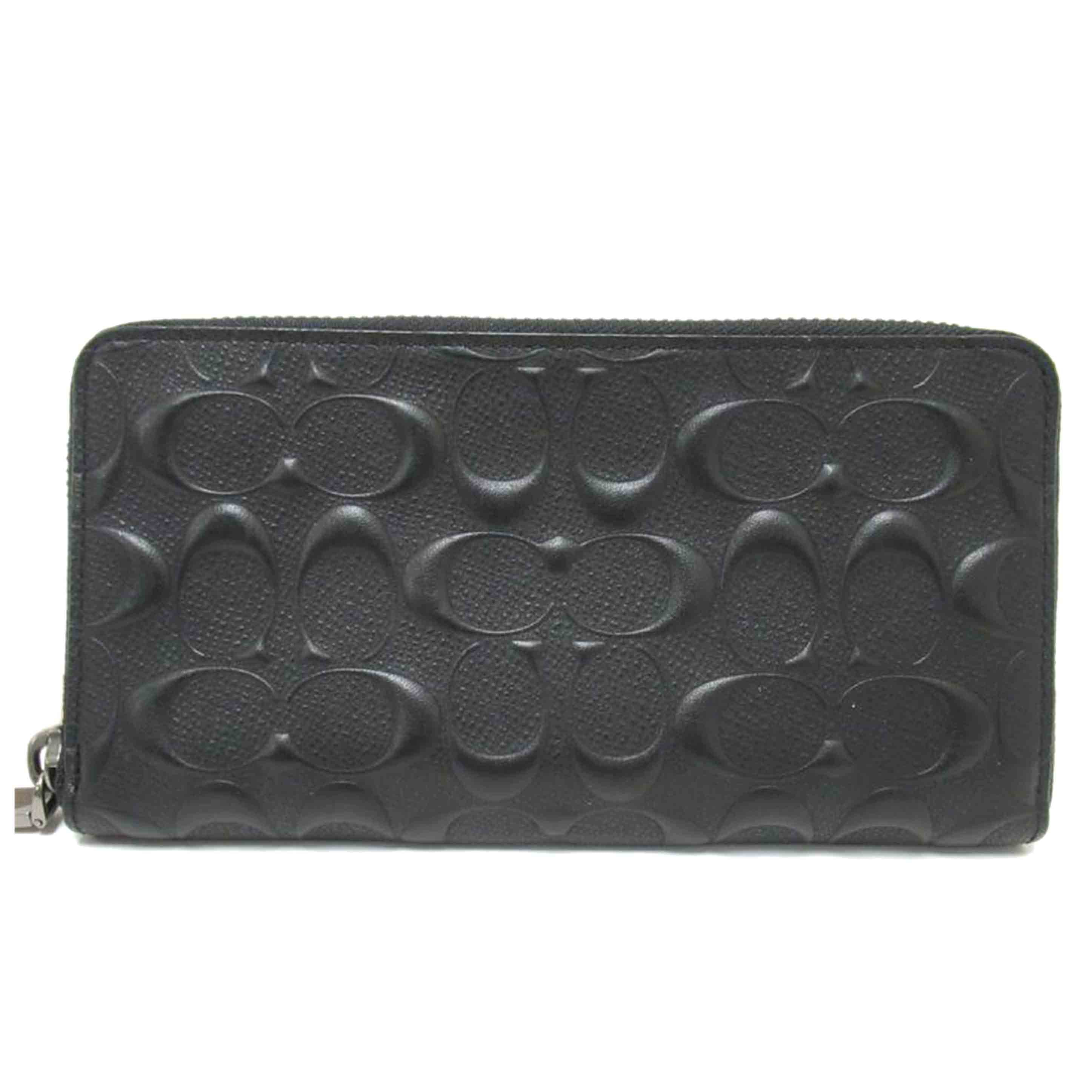 COACH/ラウンドファスナー長財布/レザー/F58113//M18**/Aランク/63