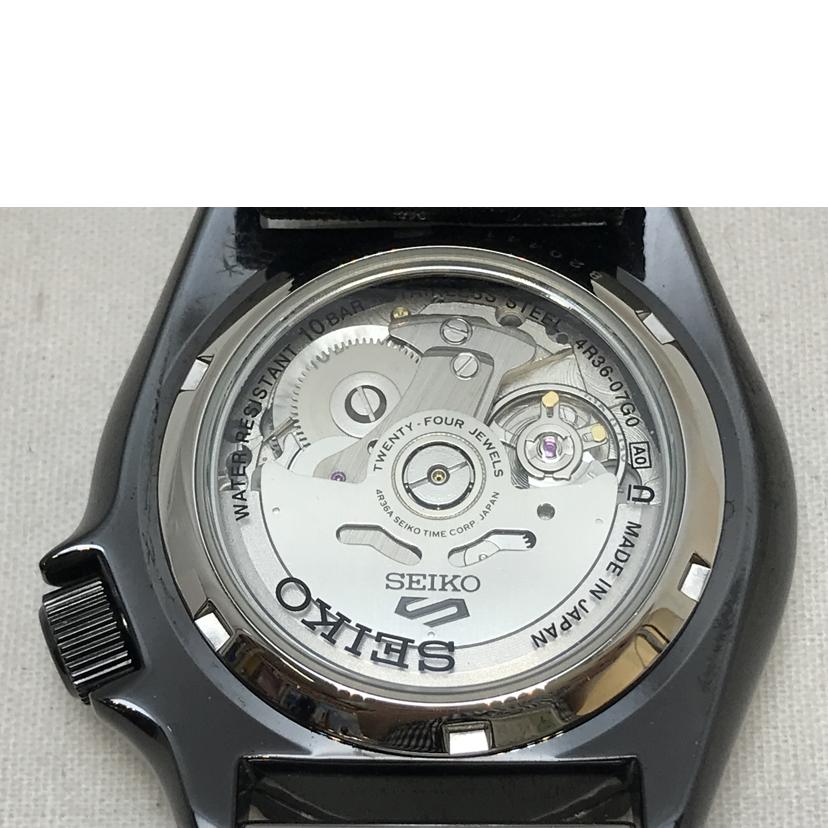 SEIKO セイコー/セイコー5スポーツ 裏スケルトン オートマチック/4R36-07G0//820***/ABランク/51