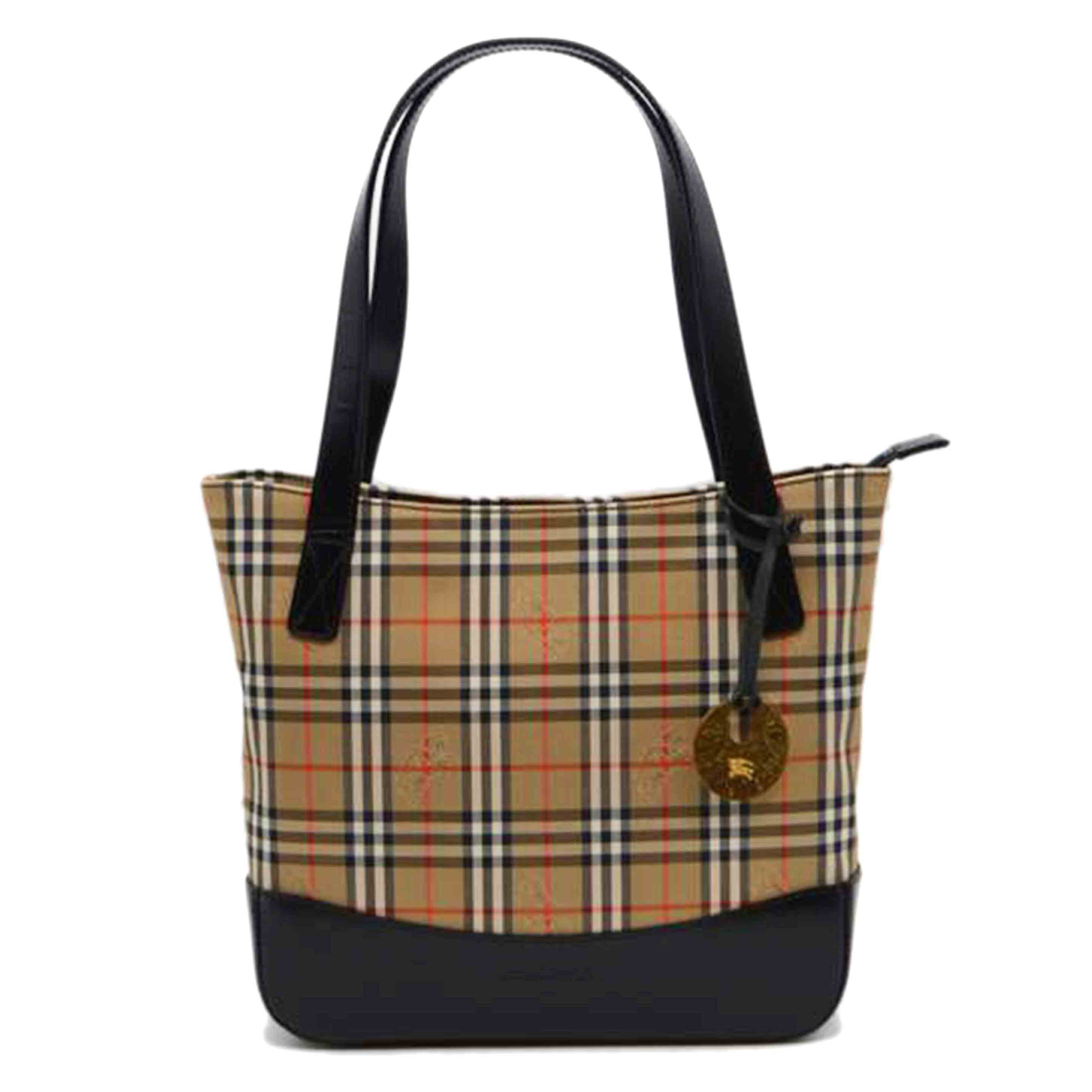 Burberrys バーバリーズ/ノバチェックキャンバスレザートート/KU 024 BC 09//Aランク/89