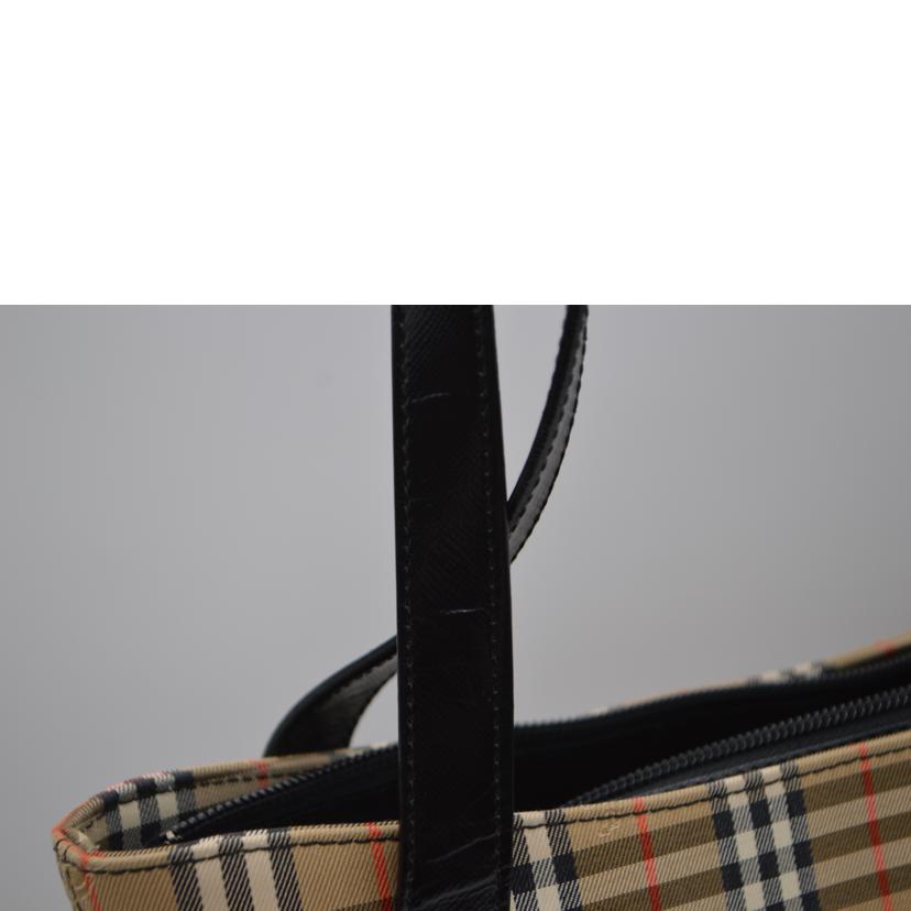 Burberrys バーバリーズ/ノバチェックキャンバスレザートート/KU 024 BC 09//Aランク/89