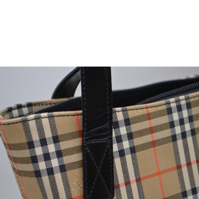 Burberrys バーバリーズ/ノバチェックキャンバスレザートート/KU 024 BC 09//Aランク/89