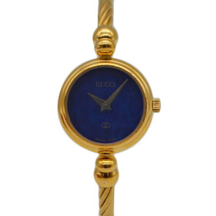 GUCCI グッチ/グッチバングルクォーツGP/ブルー文字盤/2700L//003****/ABランク/89