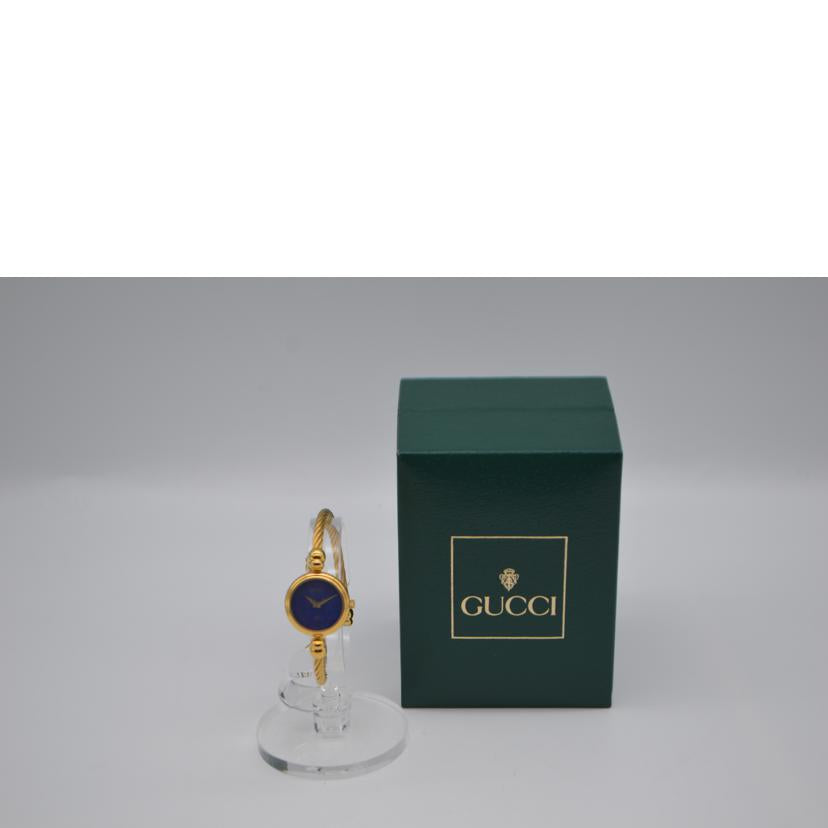 GUCCI グッチ/グッチバングルクォーツGP/ブルー文字盤/2700L//003****/ABランク/89