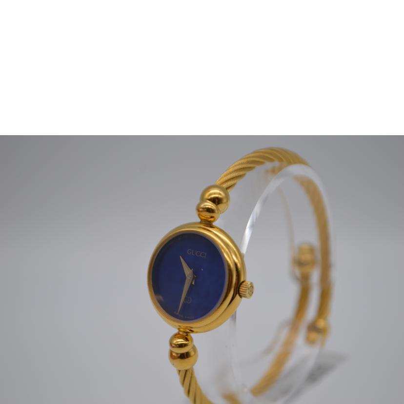 GUCCI グッチ/グッチバングルクォーツGP/ブルー文字盤/2700L//003****/ABランク/89