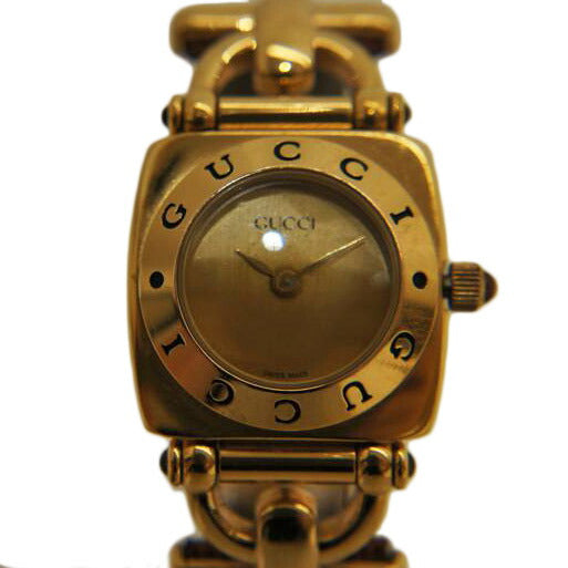 GUCCI グッチ/ホースビット2針QZ/レザーベルト/6300L//008****/Bランク/92