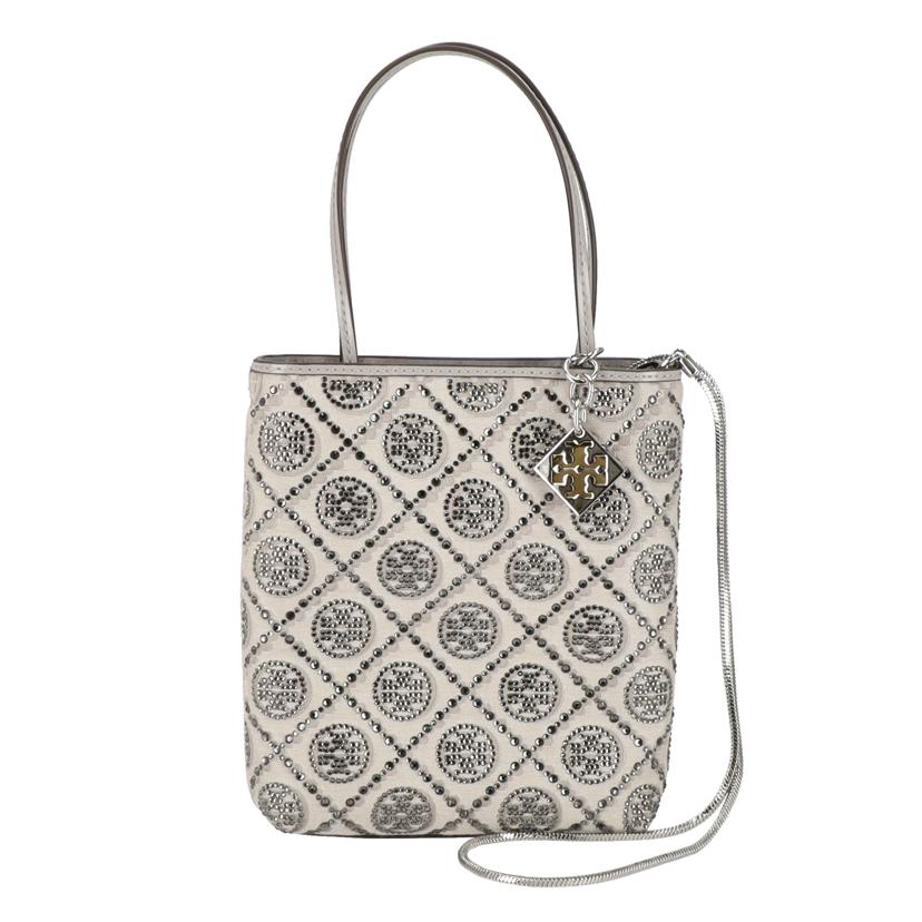 TORYBURCH トリーバーチ/Tモノグラムナイトアウルエンベリッシュミニトート//SAランク/94