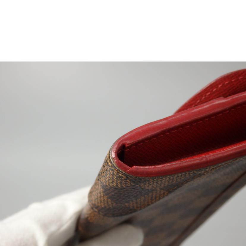 LV ルイ・ヴィトン/ポルトフォイユ・カイサ/ダミエ/エベヌ/N61221//CA1***/Bランク/76