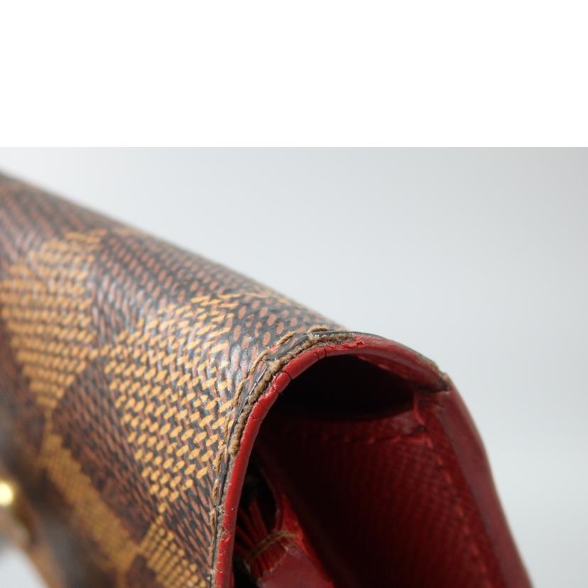 LV ルイ・ヴィトン/ポルトフォイユ・カイサ/ダミエ/エベヌ/N61221//CA1***/Bランク/76