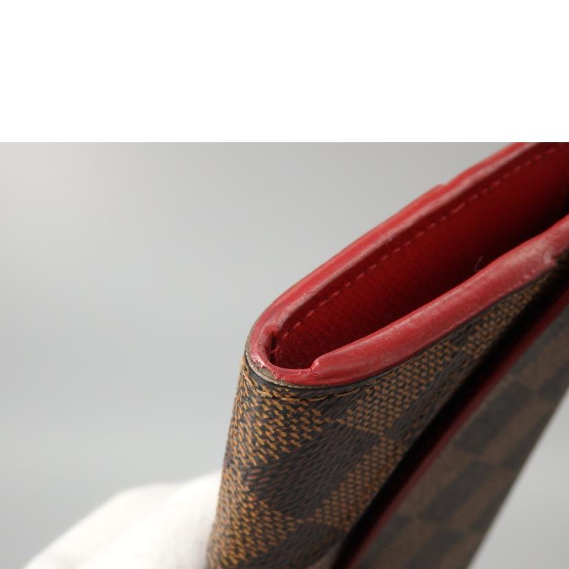 LV ルイ・ヴィトン/ポルトフォイユ・カイサ/ダミエ/エベヌ/N61221//CA1***/Bランク/76