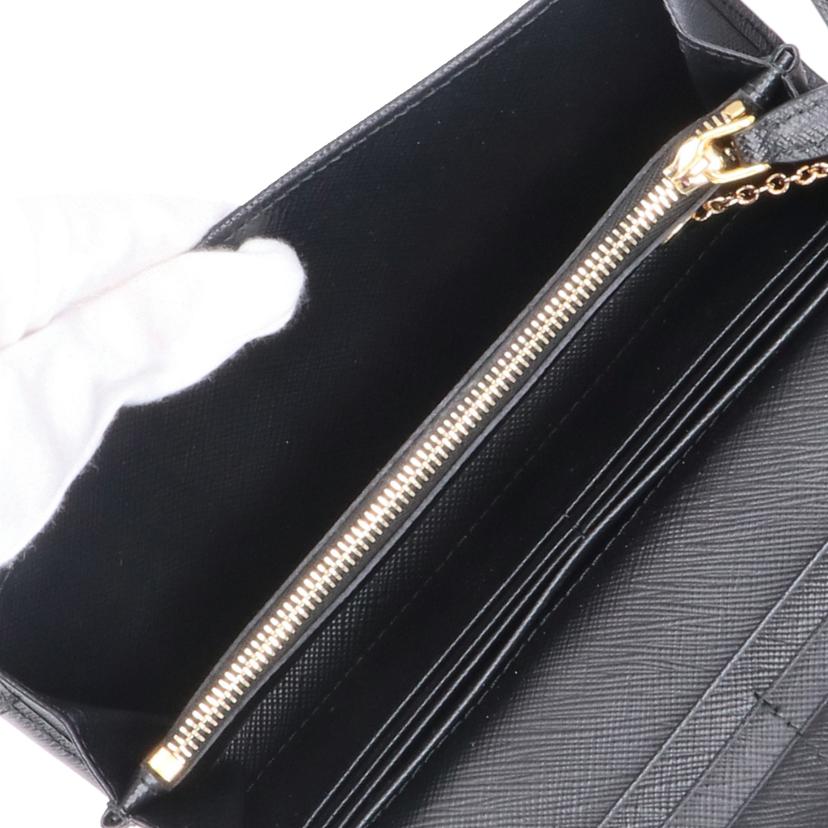 PRADA プラダ/サフィアーノフラップウォレット/パスケース付/1MH132//Aランク/91