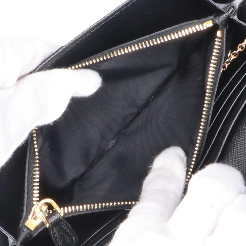 PRADA プラダ/サフィアーノフラップウォレット/パスケース付/1MH132//Aランク/91