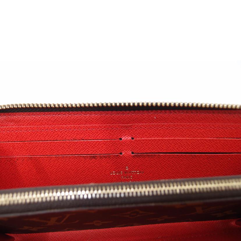 LOUIS VUITTON/ポルトフォイユ・クレマンス/モノグラム/レッド/M62940//GI3***/ABランク/69