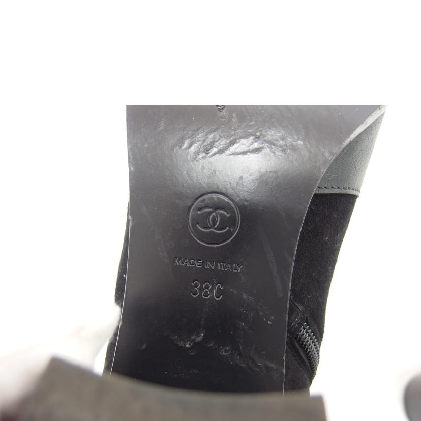 CHANEL シャネル/レザー×スエード ショートブーツ/ブラック/38/G31010//24c***/Bランク/04