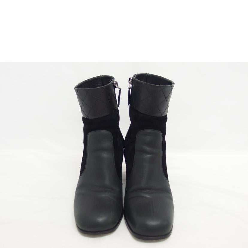 CHANEL シャネル/レザー×スエード ショートブーツ/ブラック/38/G31010//24c***/Bランク/04