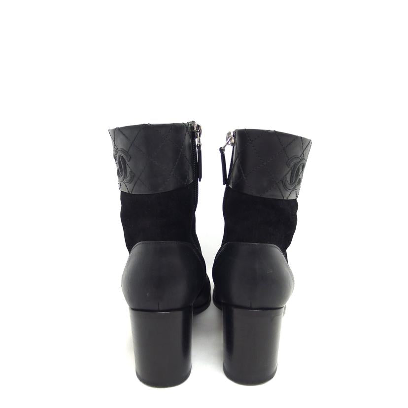 CHANEL シャネル/レザー×スエード ショートブーツ/ブラック/38/G31010//24c***/Bランク/04