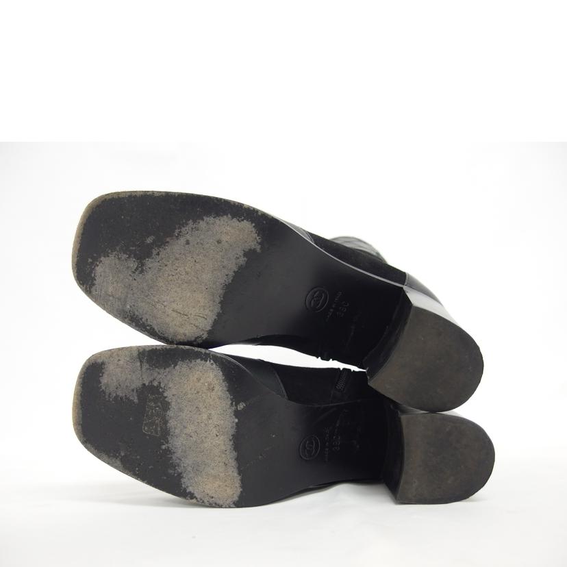 CHANEL シャネル/レザー×スエード ショートブーツ/ブラック/38/G31010//24c***/Bランク/04