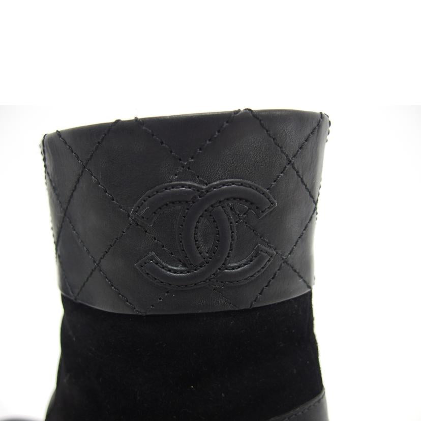 CHANEL シャネル/レザー×スエード ショートブーツ/ブラック/38/G31010//24c***/Bランク/04