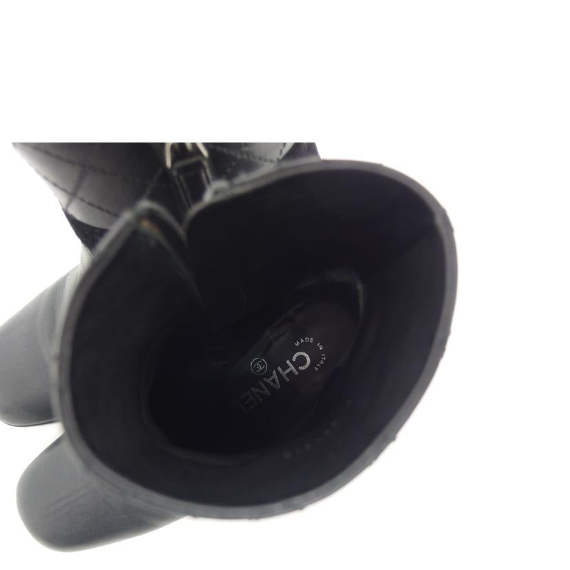 CHANEL シャネル/レザー×スエード ショートブーツ/ブラック/38/G31010//24c***/Bランク/04