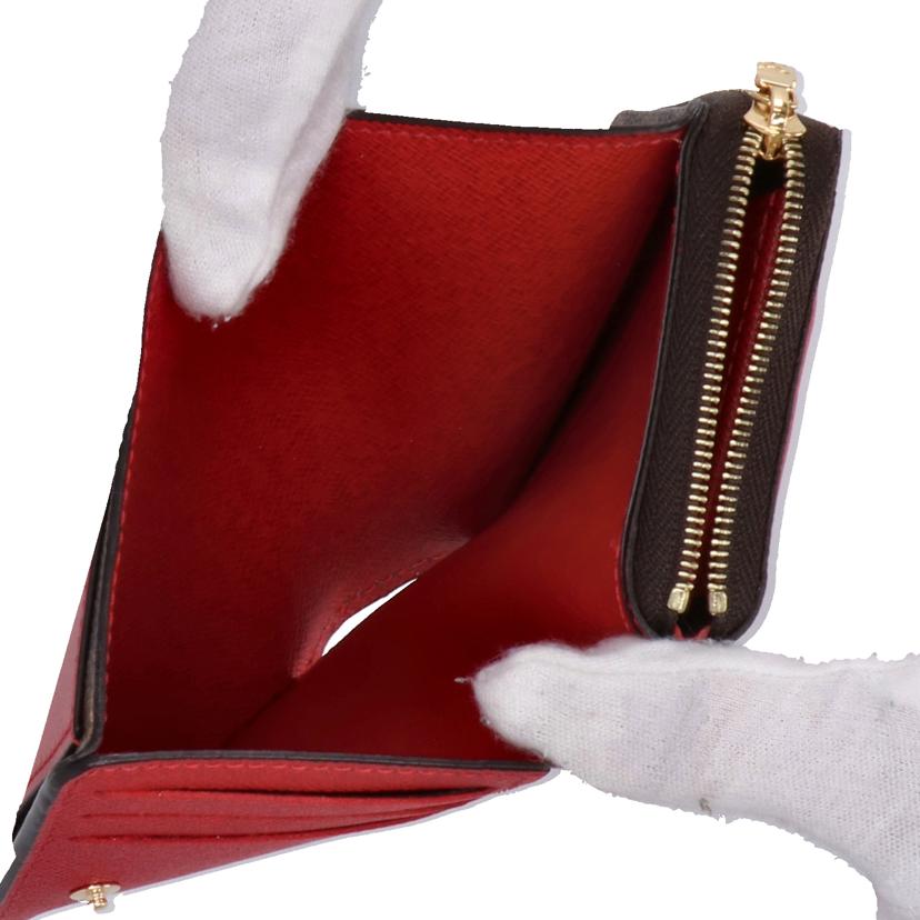 LOUIS VUITTON ルイヴィトン/ポルトフォイユ・ルー/ダミエ/ルージュ/N60500//RFI*/Aランク/91