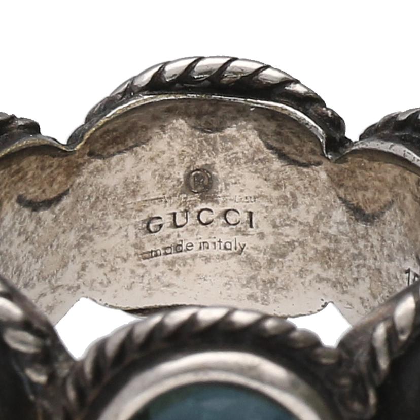 GUCCI グッチ/インターロッキングG カラーストーンリング //Aランク/24